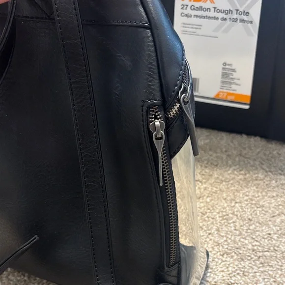 Matt & Nat Black and Clear Backpack - Picture 5 of 6